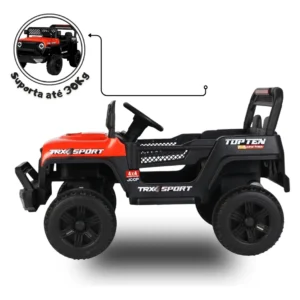 Carro Jipe Infantil 12v Com Luzes Som Usb E Controle Remoto - Imagem 7