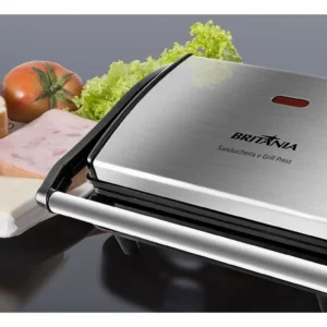 Sanduicheira e Grill Britânia 2 em 1 Bgr27i de 850W com Trava Inox - Imagem 7