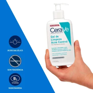 Gel de Limpeza para Pele Oleosa e Acneica Acne Control CeraVe 340g - Imagem 5