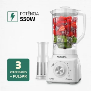 Liquidificador Turbo Power Mondial 550W L-99 WG - Imagem 3