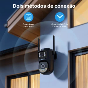 Câmera De Seguranca Externa Ip Wi-fi Lente Dupla App Icsee - Imagem 7