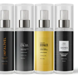 KIT BODY SPLASH MASCULINO INFALIVEL + ENIGMA + BANKER + ADVENTUS 200ML - PRIMACIAL PERFUME AMADEIRADO - Imagem 1
