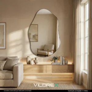 Espelho Ravenna 100x50cm Corpo Inteiro Grande Moderno Luxo - Imagem 4