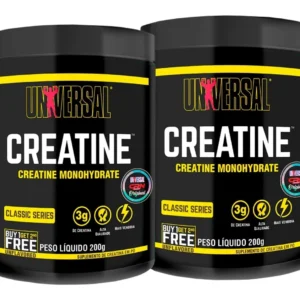 Creatina Monohidratada Universal Nutrition em Pó 400g Kit com 2 Potes - Imagem 1