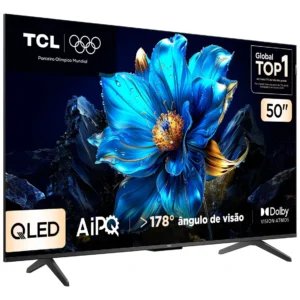 Smart TV TCL 50 Polegadas QLED 4K P7K WiFi Bluetooth Google TV HDR10+ Dolby Atmos Dolby Vision 50P7K - Imagem 1