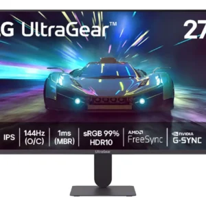 Monitor LG UltraGear 27G411A-B 27",FHD, 144Hz, 1ms (MBR), NVIDIA G-SYNC, AMD FreeSync, HDR10 - Imagem 1