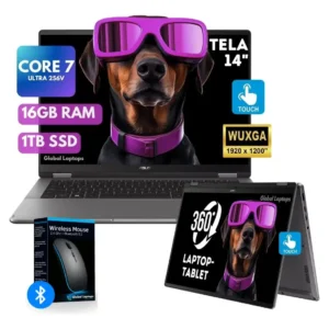 Asus Vivobook 2 En 1 Core Ultra 7 256v 1tb Ssd 16gb Ram Tela Touch Wuxga 1920 Px X 1200 Px Intel Arc Graphics Inclui Windows instalado Laptop 14-tp3407sa Com presente - Imagem 1