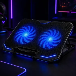 Suporte Mesa Notebook Cooler Led Refrigerada Base Ajustável - Imagem 5