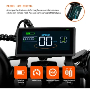 Bicicleta Bike Eletrica L40 Plus 1000w 48km Autopropelido - Imagem 6