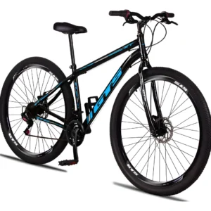 Bicicleta Aro 29 Gts Zt Aço 21 Marchas Freio A Disco - Preto/azul - 17 - Imagem 1