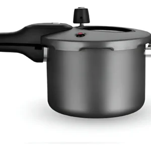 Panela de Pressão 4,5l com Fechamento Externo Tampa com Visor de Vidro Antiaderente Grafite MTA - Imagem 4