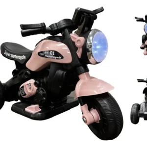 Moto Elétrica Infantil Mini First Custom 6V Zippy Toys Rosa - Imagem 4