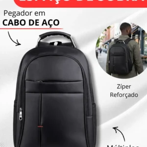 Mochila Masculina Grande Notebook Impermeável Reforçada - Imagem 4