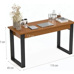 Mesa Escrivaninha Para Escritório Com Gaveta Estilo Industrial Web Home Móveis - Imagem 7
