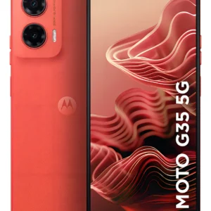 Smartphone Motorola Moto G35 5g - 256gb 12gb (4gb Ram+8gb Ram Boost) E Camera 50mp Com Ai Nfc Tela 6.7 Com Superbrilho - Coral - Vegan Leather - Imagem 1