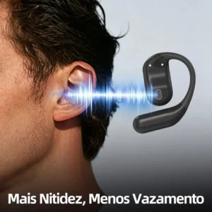 Basike Fone De Ouvido Sem Fio Bluetooth Com Gancho Gamer Esportivo Baixa Latência 100h, Design Aberto - Imagem 6