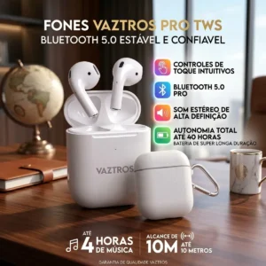Fone De Ouvido Bluetooth + Brindes Para Iphone E Android - Imagem 3