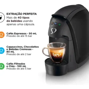 Cafeteira Espresso Luna Preta - TRES 3 Corações - Imagem 4