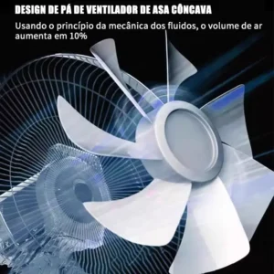 Ventilador Coluna 45w 7 Pás 3 Velocidades Silencioso 45db - Imagem 8
