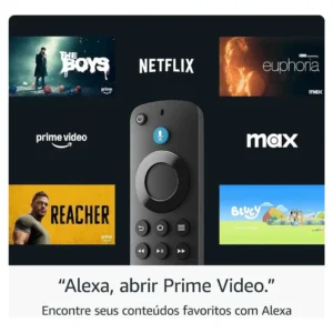 Fire Tv Stick Hd Com Comandos Por Voz Amazon Preto De Voz - Imagem 5