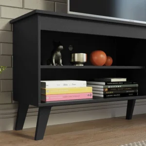 Rack Para Tv Até 65 Polegadas Com Pés Turim Madesa Cor Preto XM6997 - Imagem 7