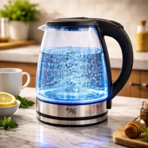 Jarra De Vidro Elétrica Chaleira 1500w Inox - Imagem 1