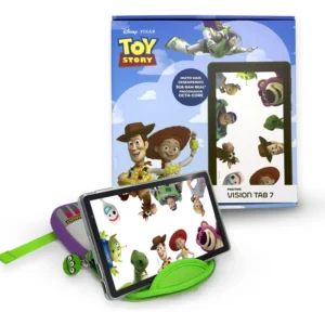 Tablet Infantil Positivo Vision TAB 7 Toy Story Disney 3GB RAM 64GB (expansível até 512GB) Octa-Core Tela 7” Wi-fi Android 14 Go, acompanha Mochila do Buzz Lightyear e Capa de Proteção de Silicone - Imagem 5