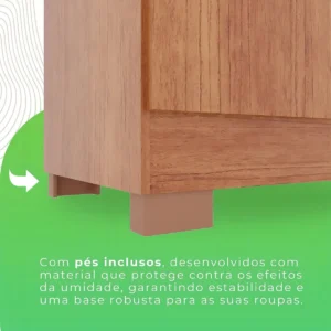 Guarda-roupa Casal 6 Portas 2 Gavetas França Wt - Imagem 6