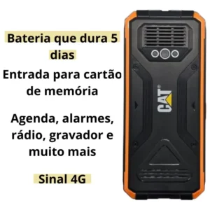 Celular Antigo Cat B40 4g Volume Alto Tecla Grande Idoso - Imagem 4