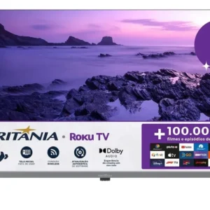 Smart Tv 32 Pol Hd Britânia B32kra Roku Tv Wi-fi Dolby Audio - Imagem 1