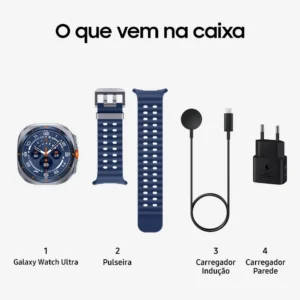 Samsung Galaxy Watch Ultra 2025 Smartwatch 47mm Lte, Galaxy Ai, Titânio Aeroespacial Titânio Azul - Imagem 2
