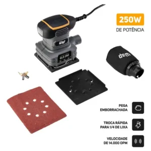 Lixadeira Orbital ELO 250 FW008918 Cinza, Amarelo e Preto Wap 127V - Imagem 3