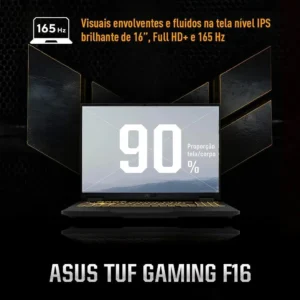 Notebook ASUS TUF Gaming F16 FX608JMR NVIDIA RTX 5060 Intel Core I5 14a 8GB RAM 512GB SSD Linux 16" LED FHD+ nível IPS Jaeger Gray RV261 - Imagem 6