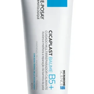 Creme Multirreparador Calmante Cicaplast Baume B5+ Para Todos Os Tipos De Pele Com 40ml La Roche Posay - Imagem 1