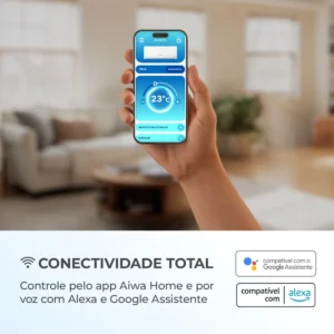 Ar-condicionado Aiwa High Inverter 12.000 Btus Quente/Frio Aws-ac-12qf Branco - Imagem 7