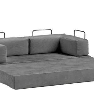Sofá-cama Flowin Cotelê Retratil Vai Na Caixa Com Chaise - Imagem 4
