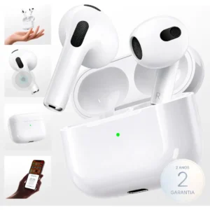 Fone Ouvido Bluetooth 5.4 Sem Fio Estojo De Carregamento Anti Ruido A Prova Dagua Compatível Com Ios Samsung Galaxy Android Tws Wireless Air Premium Microfone Touch Marca Pro Phone See - Imagem 1