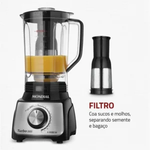 Liquidificador Turbo, Mondial, 1100W - L-1100 BI - Imagem 5
