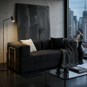 Sofa Cama Flowin Modular Cotelê Retrátil Vai Na Caixa Inflow - Imagem 1