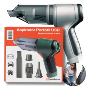 Aspirador Portátil Betahome 120W com Função Soprador e Bateria USB - Imagem 1