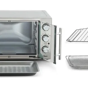 Forno E Fritadeira Sem Óleo Oster 42l French Door 2 Em 1 Cor Prateado - Imagem 5