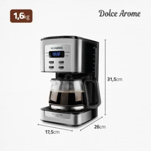 Cafeteira Elétrica Dolce Arome Digital, Mondial, 800W - C-44-32X-SDI - Imagem 7