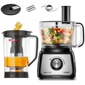 Multiprocessador Turbo Chef 5 em 1 Mondial 1000W MPN-01-B - Imagem 1