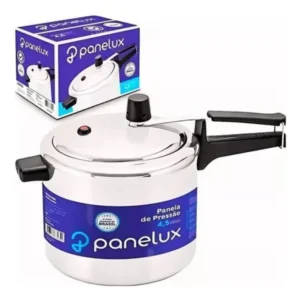Panela de Pressão 4,5L Panelux Classic Alumínio Polido Inmetro Alça Ergonômica Fogo Médio - Imagem 3