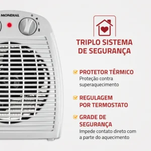 Aquecedor A Ar, Mondial 1500W A-08 - Imagem 4