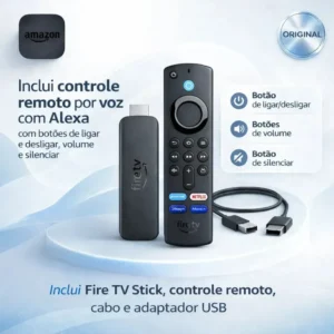 Streaming Stick FAMILAR Amazon Fire TV Full HD com Alexa e Controle de Voz - Imagem 5
