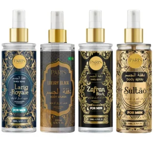 Body Splash Árabe Masculino Kit C/4 Perfumes De Alta Fixação Soul Cosméticos 200ml - Imagem 1