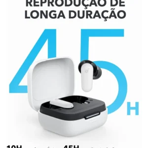 Fone de Ouvido Bluetooth 5.4 soundcore P30i da Anker, Cancelamento de Ruído Adaptativo, Graves Poderosos, 45H de Reprodução, Estojo 2-em-1 com Suporte para Celular, IP54, Fone sem fio TWS, Branco - Imagem 5