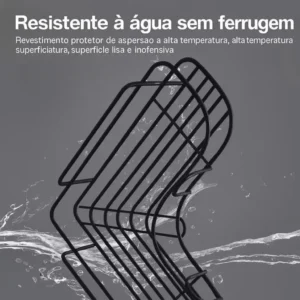 Kit 4 Suporte De Banheiro Alto Adesivo De Parede Aramado Pr - Imagem 5