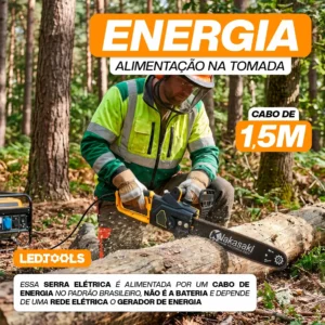 Motosserra Elétrica 2300w Sabre 48cm 16'' 6000rpm Potente - Imagem 8